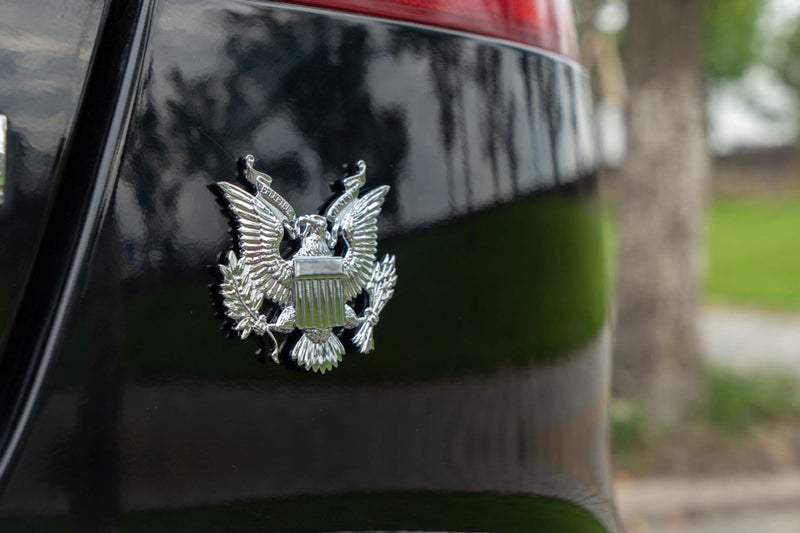 Fsforcar United States Military US Army Metal Car Emblem Sticker Decal (Silver) - Image 3